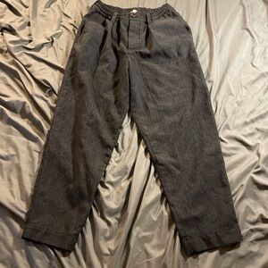 Marni grey trousers with elastic waistband and button closure